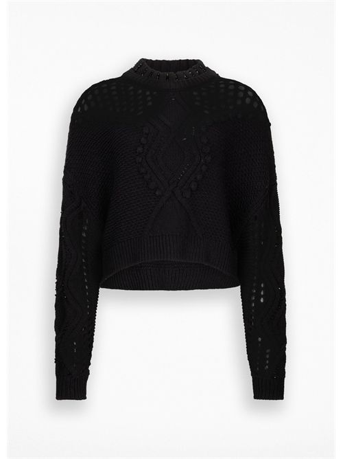 Maglia in lana con traforature LIU JO | MF5442MA93O/22222